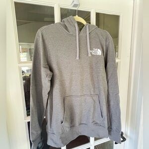 North Face Grey Hooded Sweatshirt Men’s Size Medium